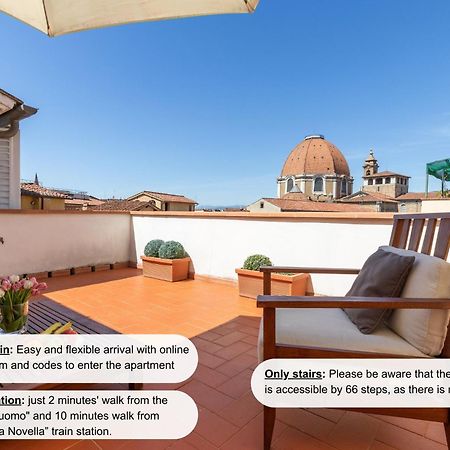 Appartamento Damasco Penthouse With Terrace Near The Duomo Firenze Esterno foto